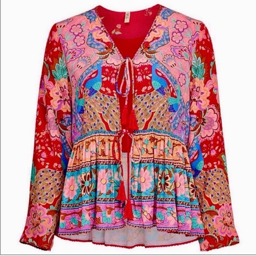 Spell Lotus Jacket - Ruby Red